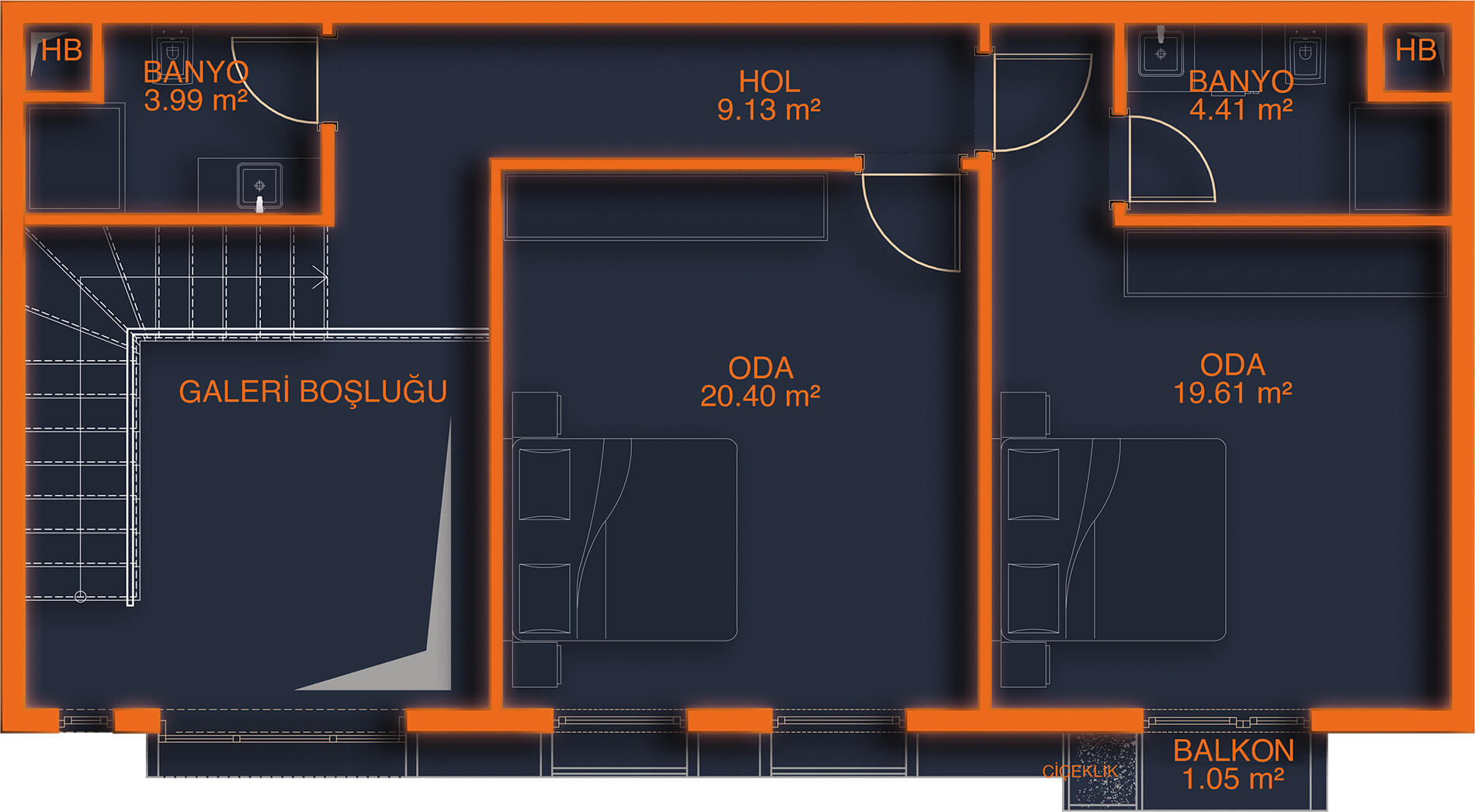 Ankara Gölbaşı'nda Type S Loft Daire 1st Floor