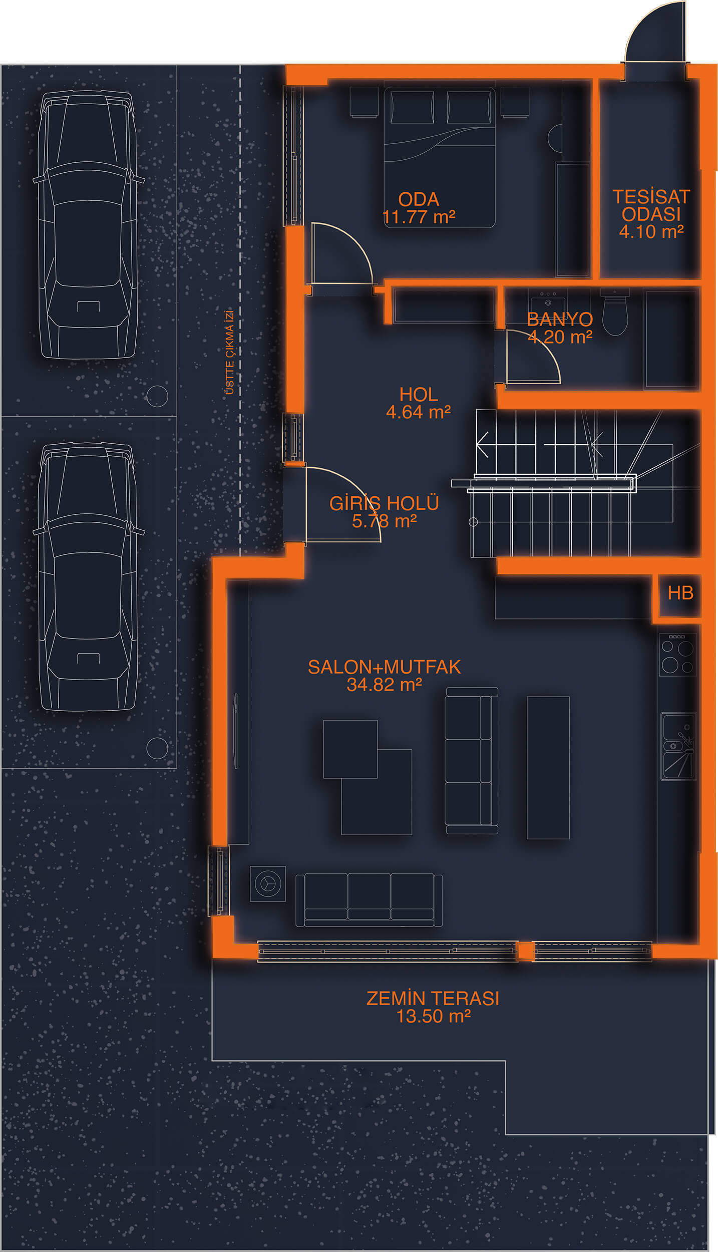 Ankara Gölbaşı Müstakil Villa Y Zemin Kat