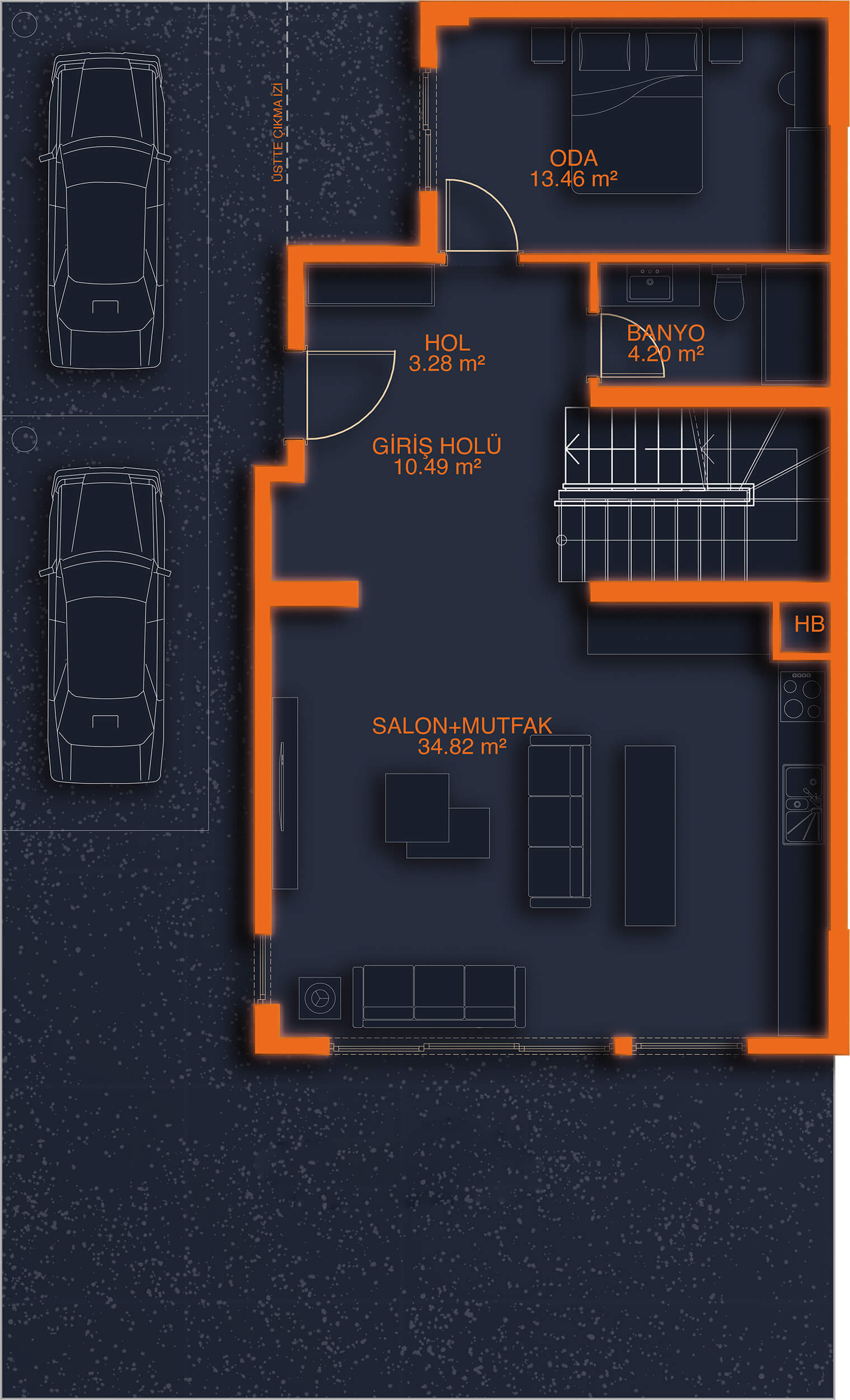 Ankara Gölbaşı Müstakil Villa Z Zemin Kat
